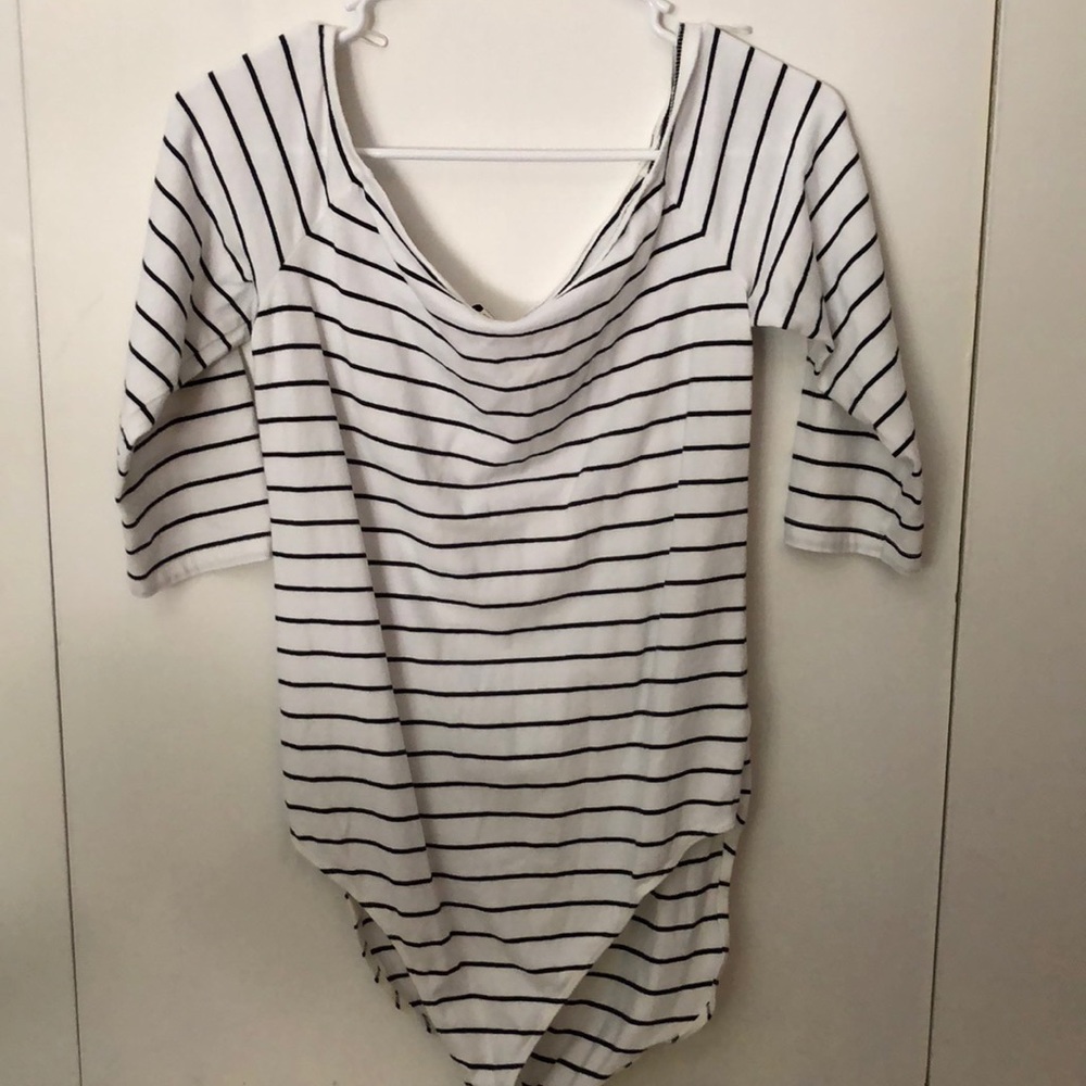 Off the shoulder body suit